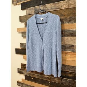 J Jill women Light Dusty Blue Cardigan Sz S